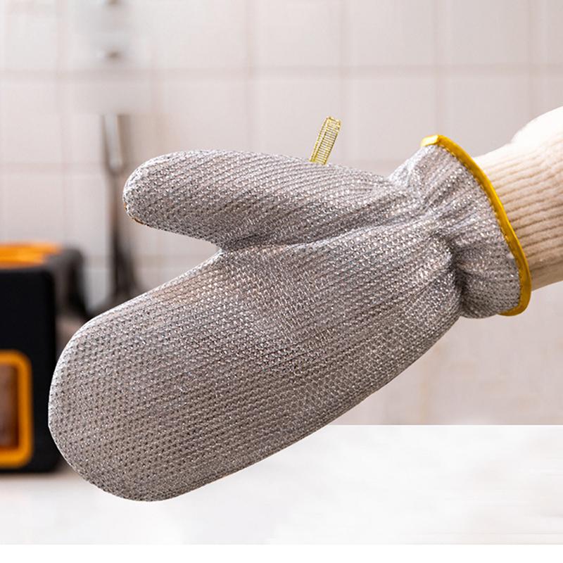 Pano de limpeza para remoção de ferrugem Luvas mágicas para lavar louça Pano de limpeza de arame de aço Ferramentas de limpeza de fogão de micro-ondas Pano de prato