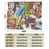Goldorak Cartoon Blanket  Super Soft Print Plush Bedding Throws For Couch Chair Airplane Travel Flannel Bedspread Bed Cover