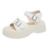 Fashion Aphixta Summer Cool Transparent Platform Shoes Women Sandals Height Increaming Buckle Thick Soled Beach Slides Plus Size 43
