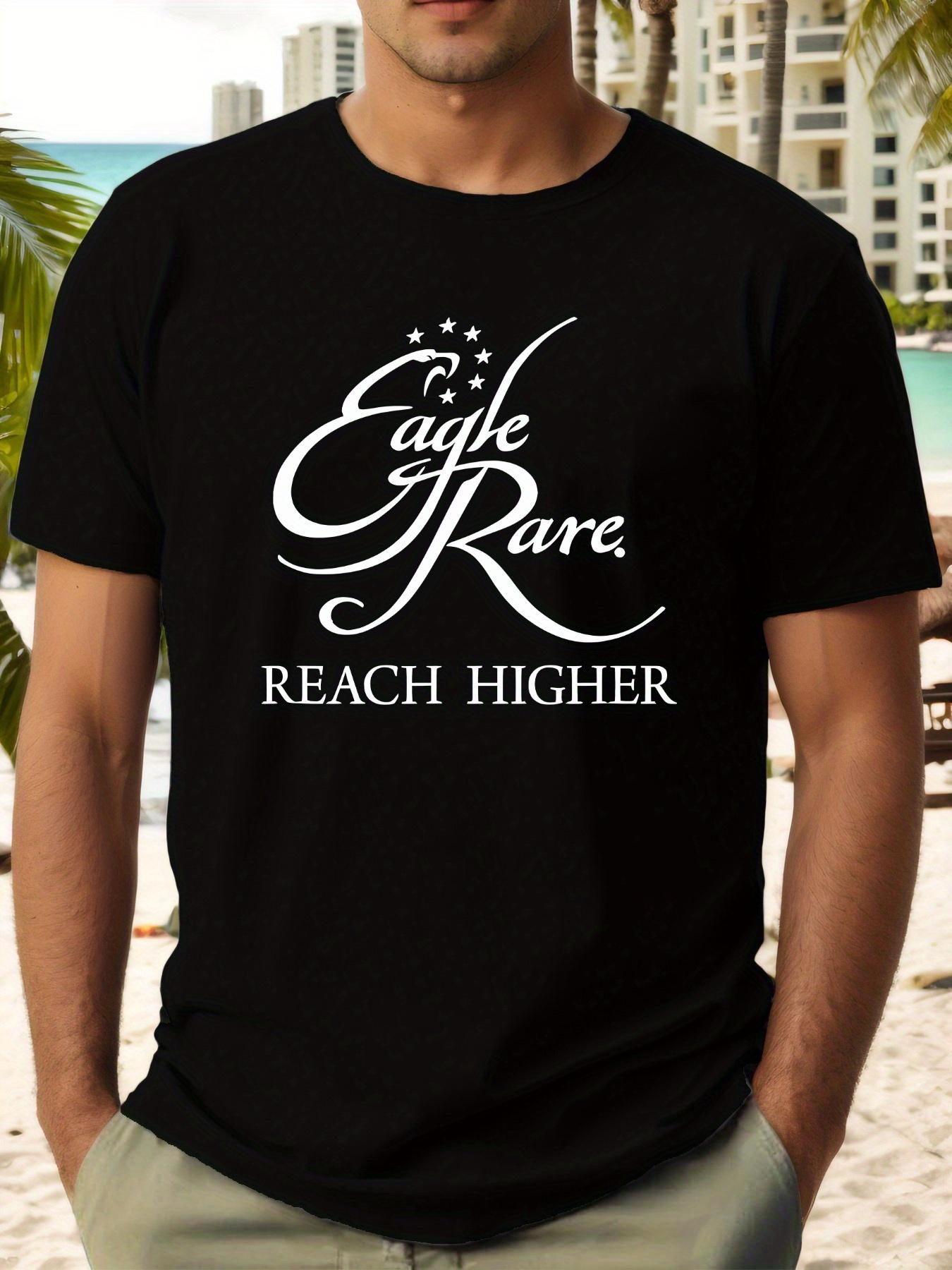 Eagle Rare  Graphic Tee - Royal Blue Casual Summer T-shirt with Artistic Design S