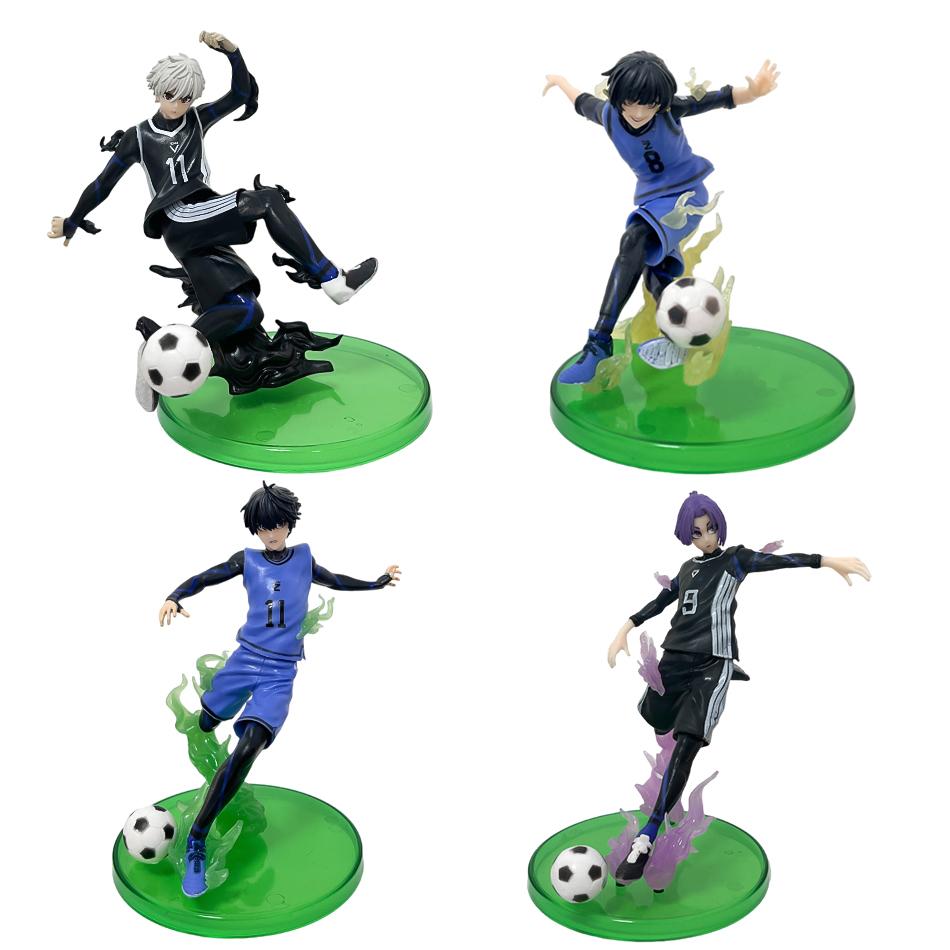 Anime Blue Lock Figure Football Comic Isagi Yoichi Bachira Meguru Nagi Seishiro Mikage Reo Pvc Model For Birthday Gif In Stock