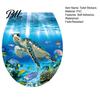 Decorative Stickers for Bathroom Sea World Toilet Lid Stickers, Waterproof Wall Sticker, Easy Long Lasting Peel & Stick Decal Restroom Decor Moisture