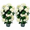 Artificial Hydrangea Tree Indoor Faux Potted Dense for Entryway