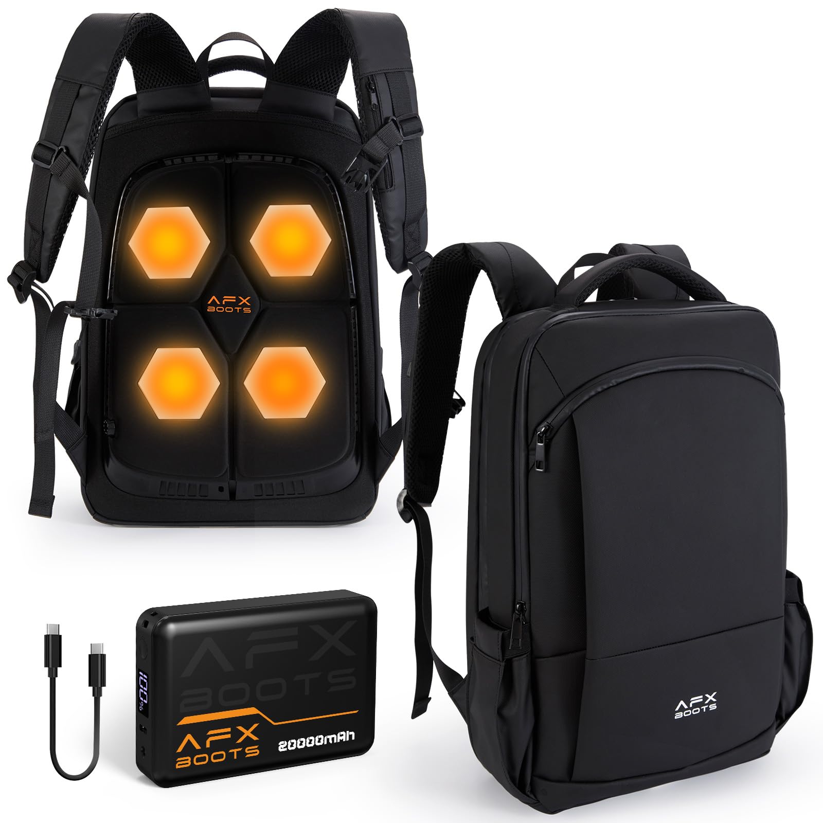 

NAFUJAT Industry s First Peltier Cooling Backpack, Dual-Use, -21°C to 50°C Temperature Adjustable, 20000mAh, Back Cooling, Heat Relief, 20L