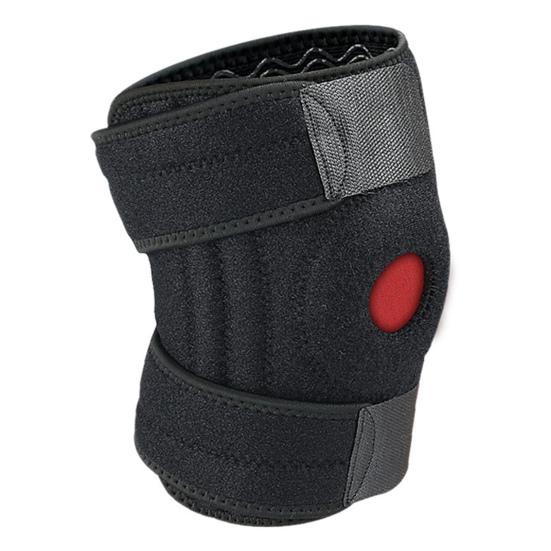 

Регулируемый наколенник для облегчения боли в колене, стабилизации коленной чашечки, поддержки спорта, фитнеса, бега, наколенника, рукава для разрыва мениска чёрный