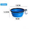 350ml Collapsible Dog Pet Folding Silicone Bowl Outdoor Travel Portable Puppy Food Container Feeder Dish Bowl Pet Supplies