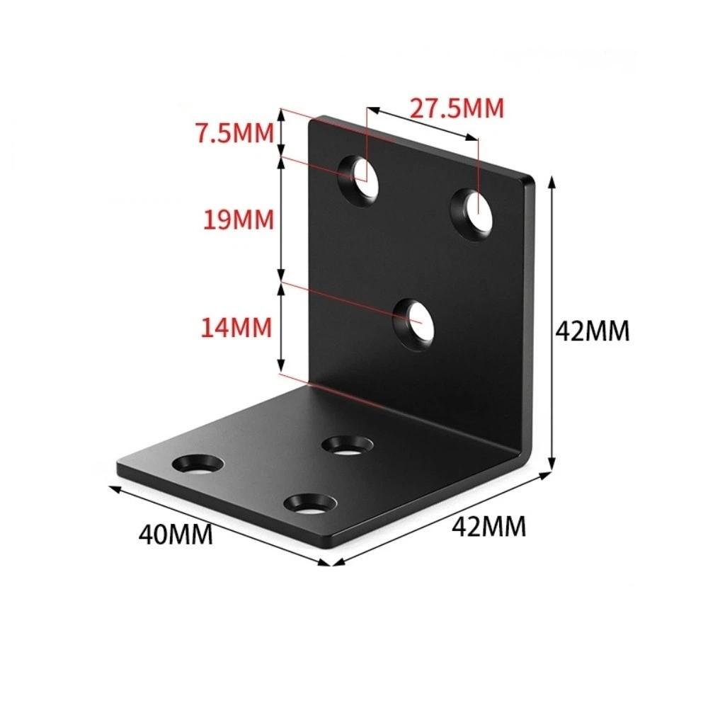

90 Degree Right Angle Brace Stainless Steel Angle Brace Corner Bracket Wooden Frame Furniture 40mm