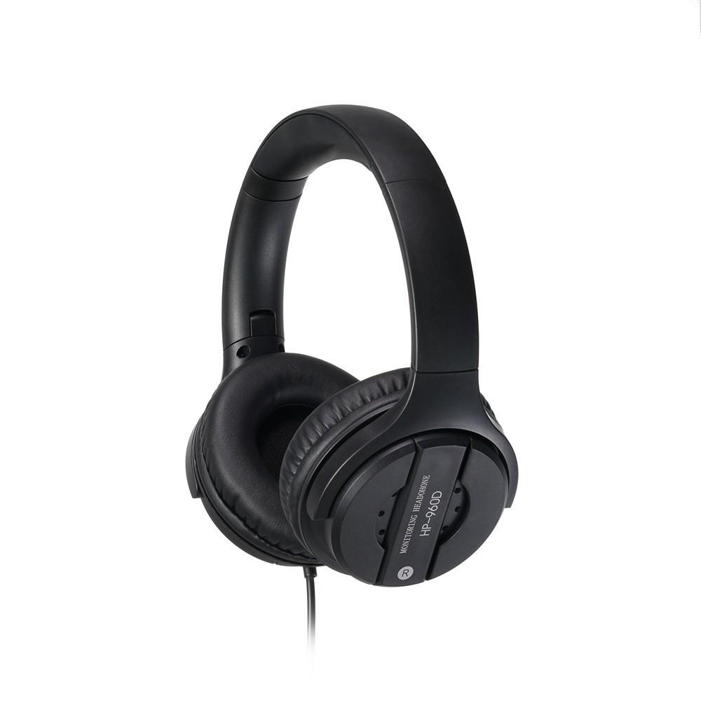 

New Wired Head-Mounted Monitoring Headphones for Musical Instruments like Guitar and Piano чорний