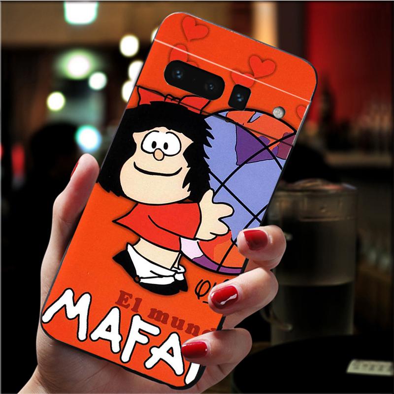 

Mafalda Phone Case for Google Pixel 10 9 Pro XL 9A 8 7 6 Pro Pixel 8A 7A 6A Pixel 8 7 6 5 Funda Pixel 10 Pro XL