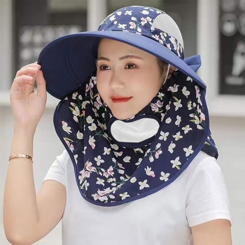 Sun Hat Female Summer Hat Cover Face Sun Hat All-match Summer Hat with B