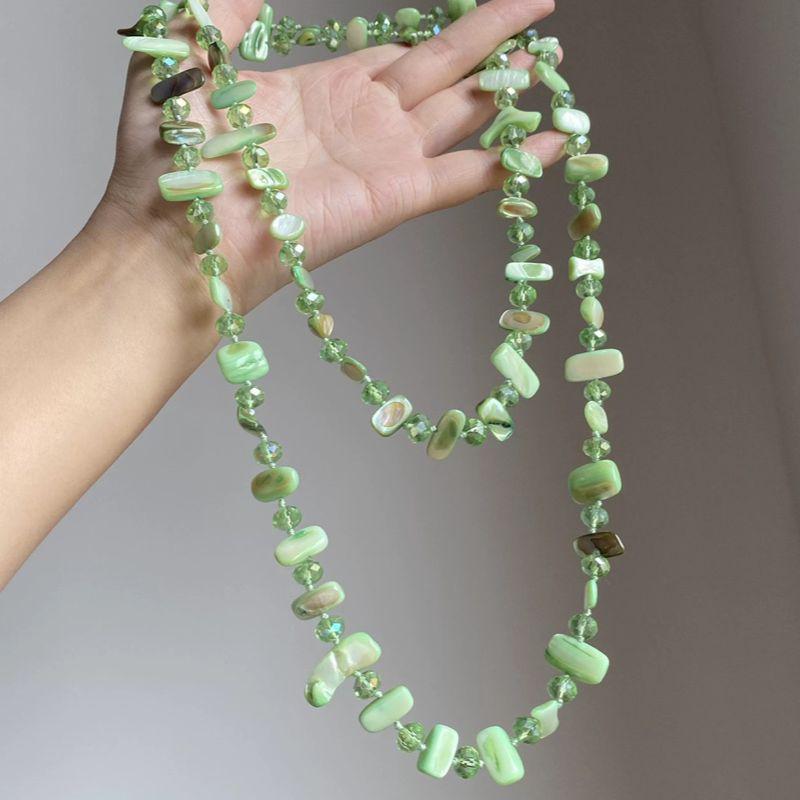 Collar Clavícula de Conchas Marinas y Cuentas Estilo Bohemio Étnico Vacacional, Lujo Ligero.