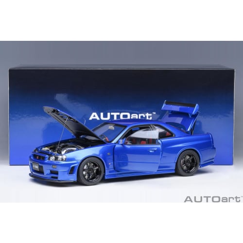 AUTOart 1/18 Scale Nismo R34 GT-R Z-tune Bayside Blue Finished Product