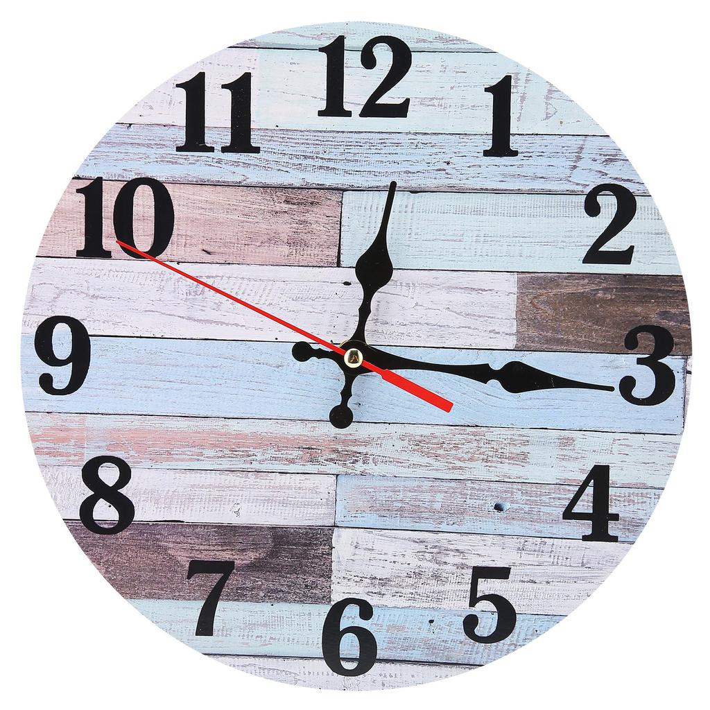 Wall Clock Industrial Style Round Silent Clock Home Decoration Commercial Retro Decorative Wall