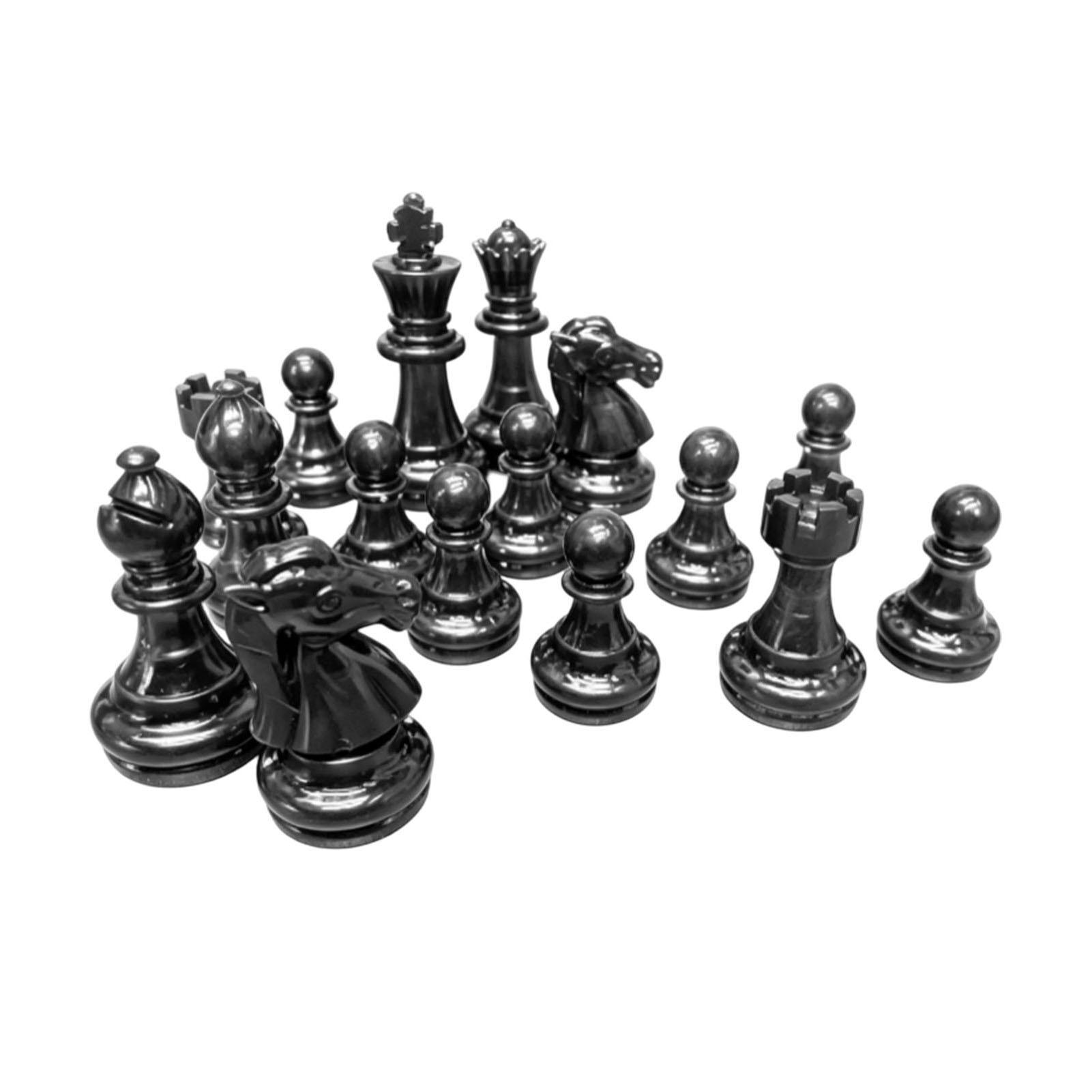 16 Pièces d'Échecs Uniquement Ensemble de Pièces d'Échecs Hauteur du Roi 1,93 Pouce Identification Facile pour les Passionnés d'Échecs