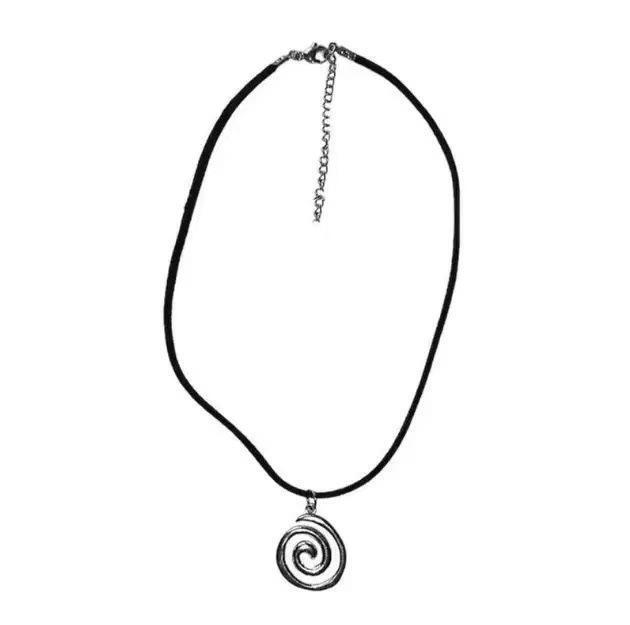 Modern Spiral Pendant Jewelry With Alloy And Electroplated Finish For Womens Fashion Accessory