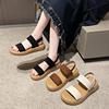 One-word Slippers for Women's Summer Wear 2025 New Bread Casual Soft-soled Beach Shoes Cool Slippers Comfortable