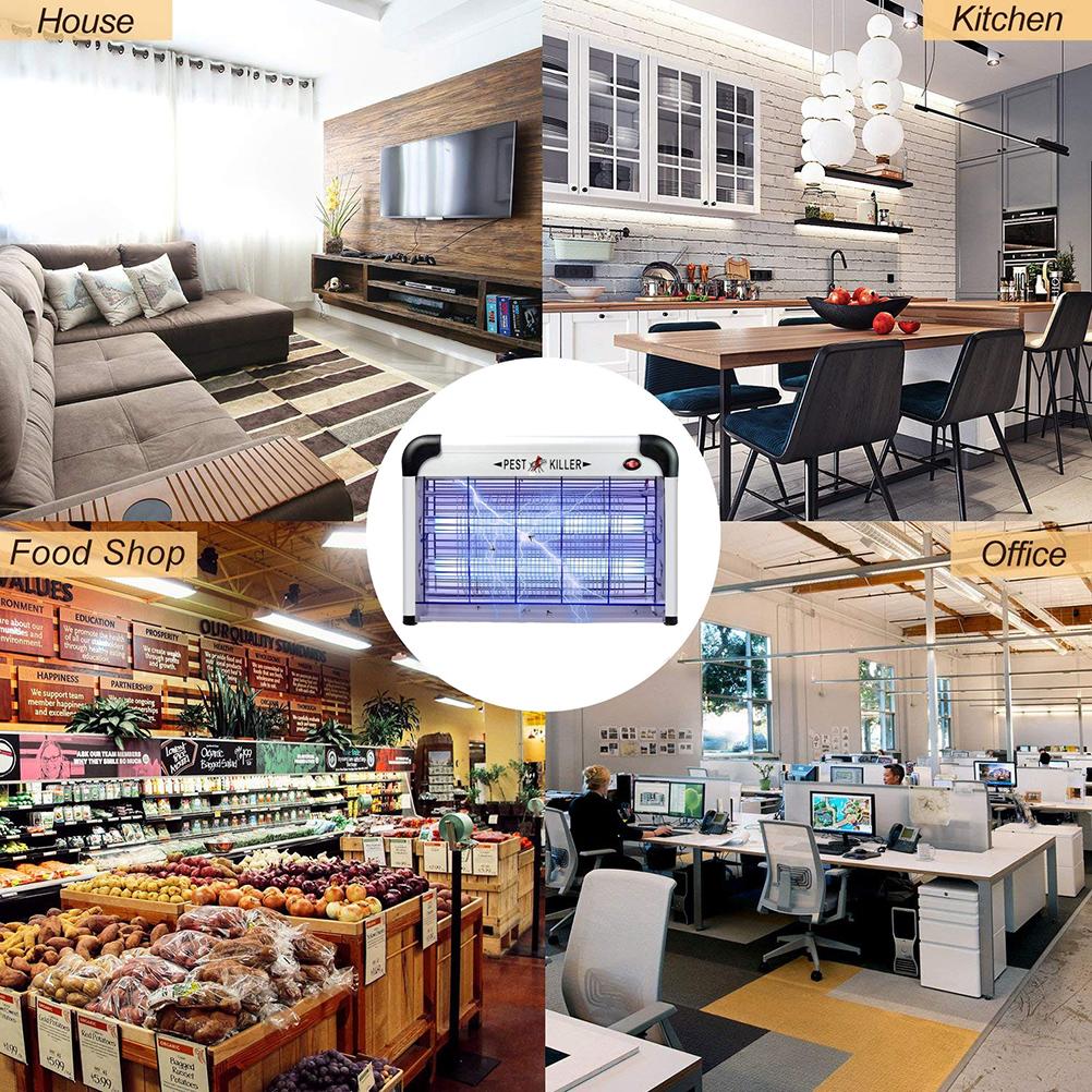 Elektrický lapač hmyzu Odpuzovač škůdců Kontrola Vnitřní UV lampa Létající hmyz Zabíječ komárů Much