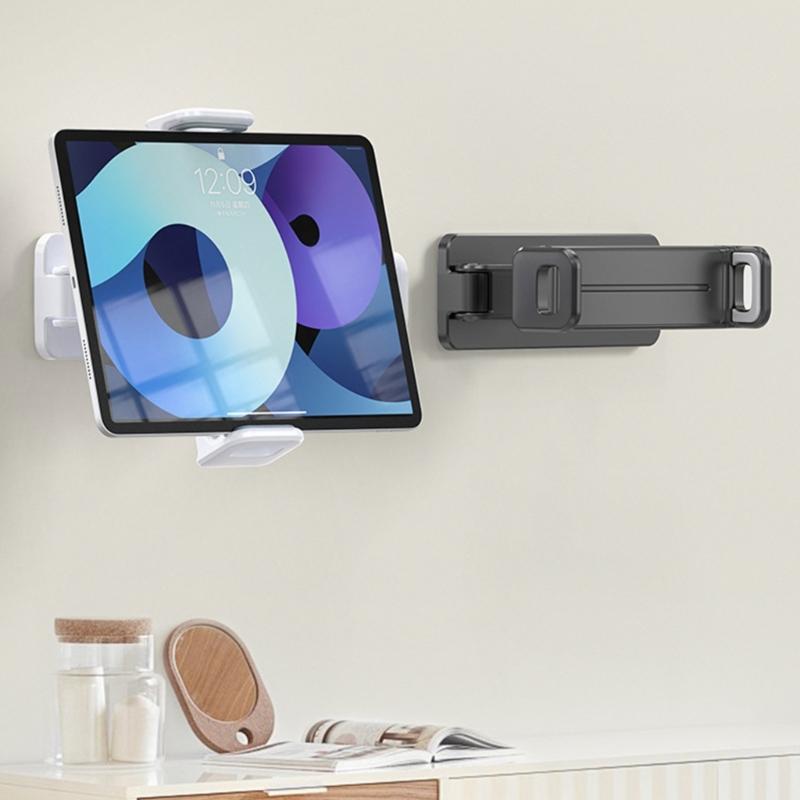 Supporto a Muro Universale per Tablet Rotazione 360 Staffa a Muro per Cucina Per Apparecchiature Display da 4,7 a 12,9 pollici