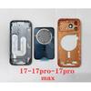 Scocca di Alta Qualità per iPhone 17 Pro Max Cover Batteria Sportellino Posteriore Telaio Centrale + Vetro Posteriore OEM Per IPhone 17 Pro