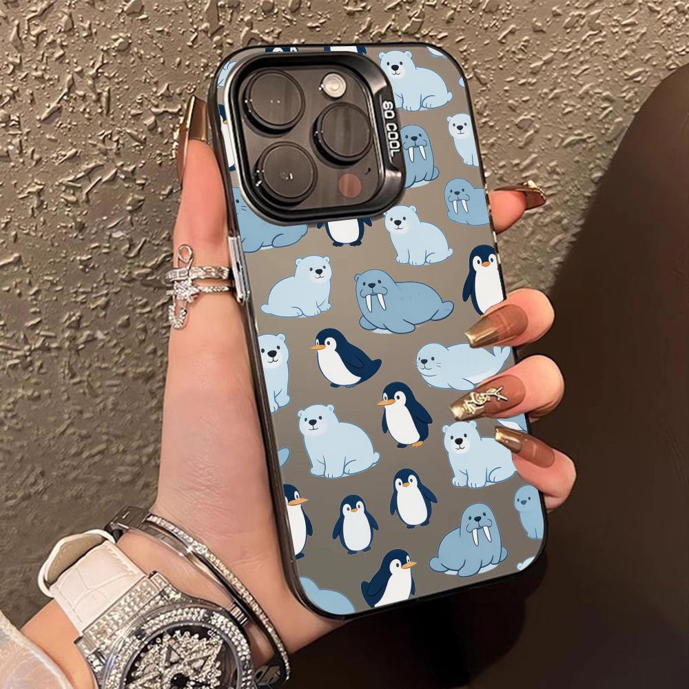 

Cute Animes Puppy Kitten Translucent Mobile Phone Case for iPhone 17 16 15 14 13 12 11 X XR XS Air Pro Max Plus Colorful Cover iPhone X