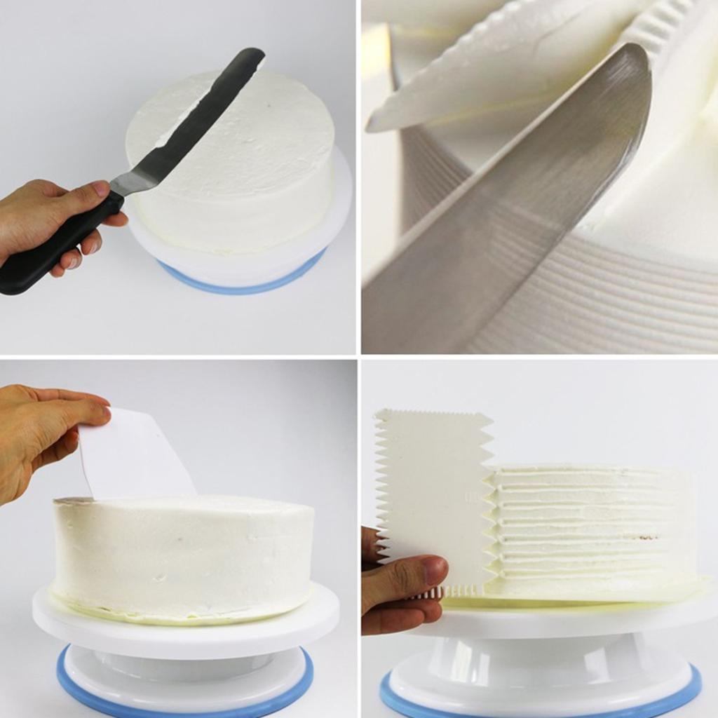 27cm Anti-skid Cake Decorating Turntable Dessert Decorators Swivel Plates Tools