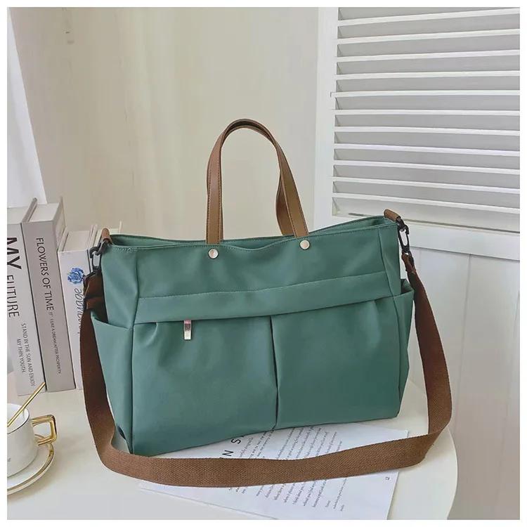 Nylon Tote Bag Women Versatile Crossbody Shoulder Bag Lightweight Student Commuter Purse Everyday Carry On