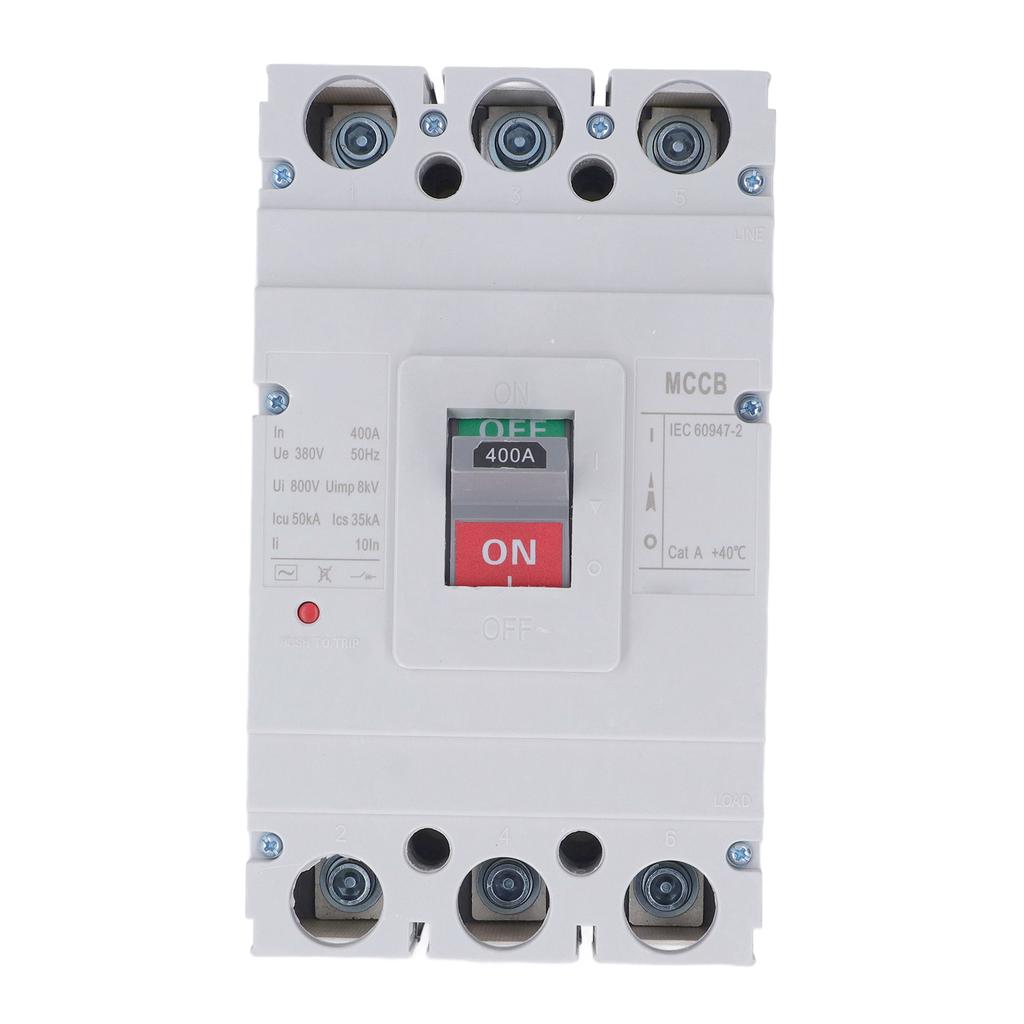 3P Overload Protection Circuit Breaker PC Flame Retardant Housing Circuit Breaker AC380V 400A