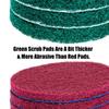 6PCS 4 Inch Drill Power Brush Tile Scrubber Scouring Pads Cleaning Kit Household Cleaning Tool for Bathroom Floor Tub Polishing Pad