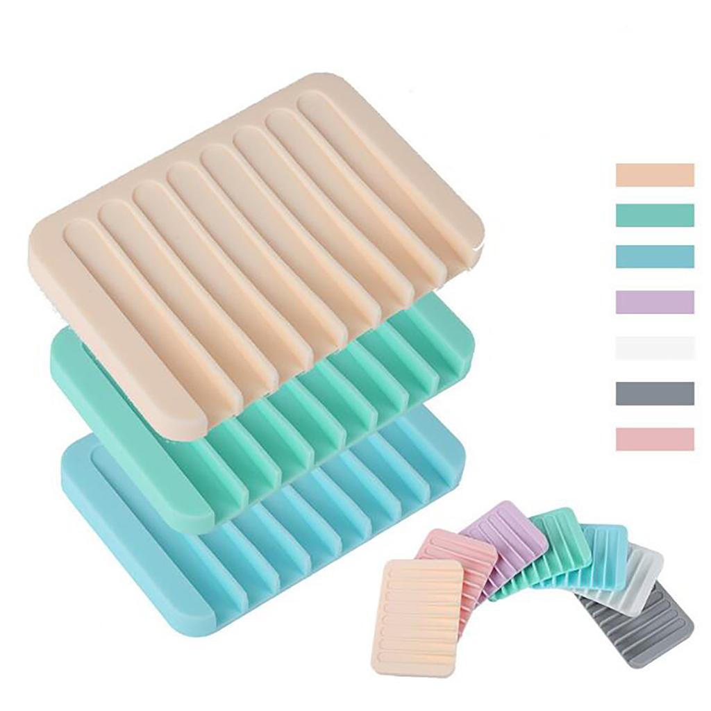 Creative Silicone Drainable Soap Dish Soap Holder Soap Holder Soap Holder