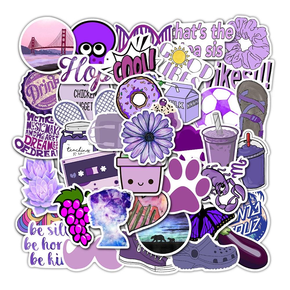Cute And Colorful Waterproof Stickers For Luggage Water Bottles Computers And Cars Set Of 50 Jxz-tz