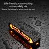 Rechargeable Bicycles Tail Light With Wireless Remote Control And Turn Signal Projection For Enhances Cycling Safety