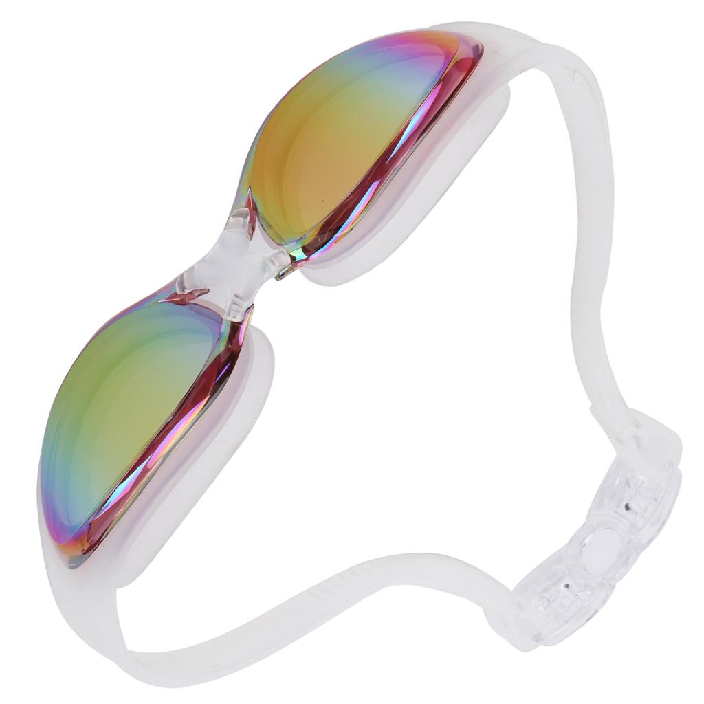 Schwimmbrille für Erwachsene UV-Schutz Anti-Beschlag Kein Auslaufen Galvanisierte Schwimmbrille Rosa