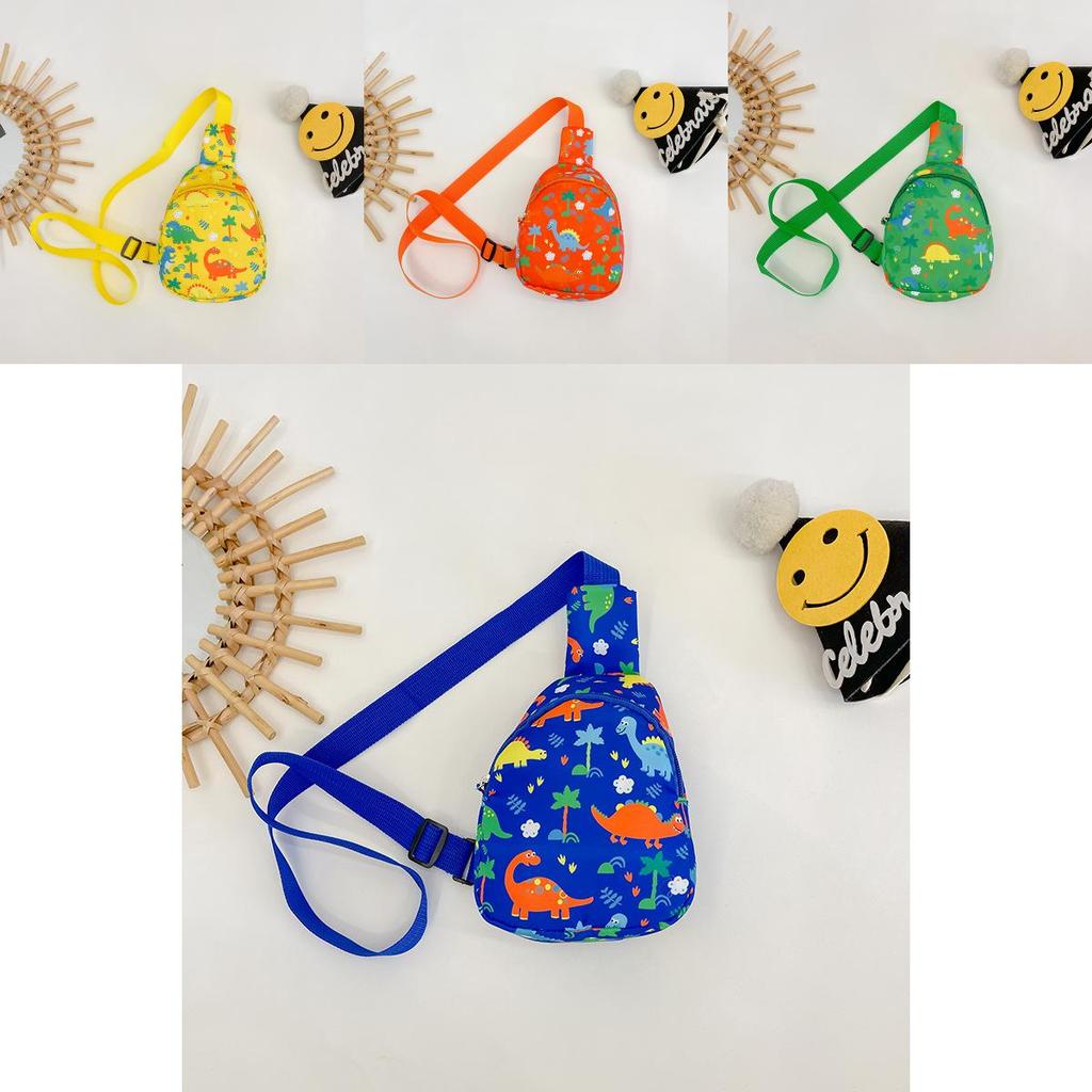 Cartoon Dinosaurier Kinder Brusttasche mit leichtem Nylon-Stauraum für Vorschulkinder