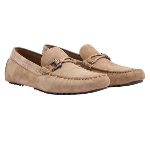 Hugo Boss Mens Driver Leather Moccasins