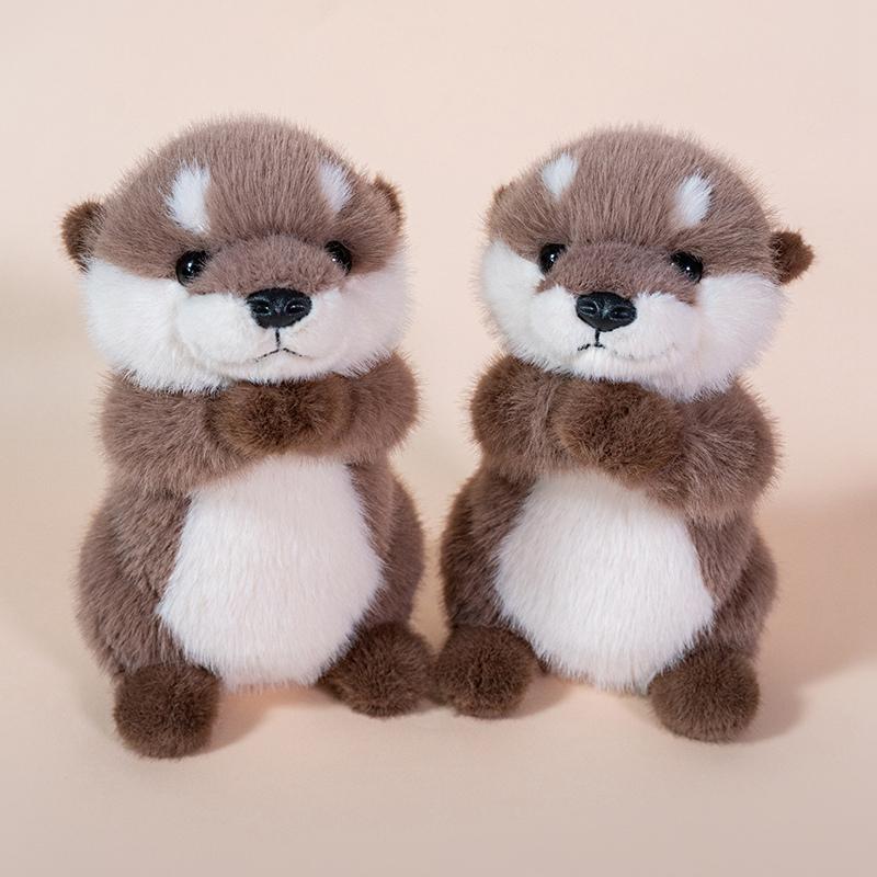 Kawaii Otter Plush Plush Toys Stuffed Appease Baby Animal Capybara Doll Pillow Christmas Birthday Party Gift Room Decoration