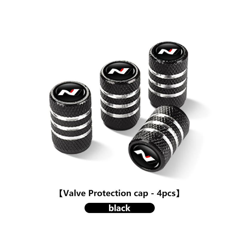 4Pcs Aluminum Z75 Dustproof Protection Cap Car Wheel Tire Valve For Hyundai N Nline Tucson Kona Sonata Veloster I20 I30