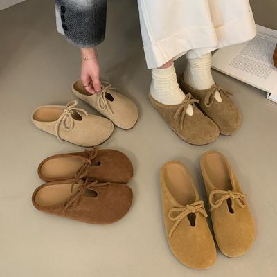Birkenstock Taschenkopf mit dickem Boden, Halbschuhe, Damen-Außenbekleidung, Halbstiefel Herbst Schnürung, rutschfest für Schwangere, hässlich und süß Bokentid