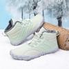 Unisex Outdoor Snow Boots: Velvet-Lined, Non-Slip, Wear-Resistant, Warm Winter Footwear for Men & Women
