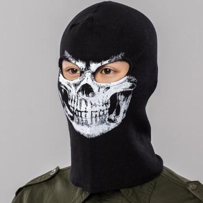 Straszna Czaszka Szkieleta Duch Śmierć Halloween Maska na Twarz do Kostiumu Cosplay