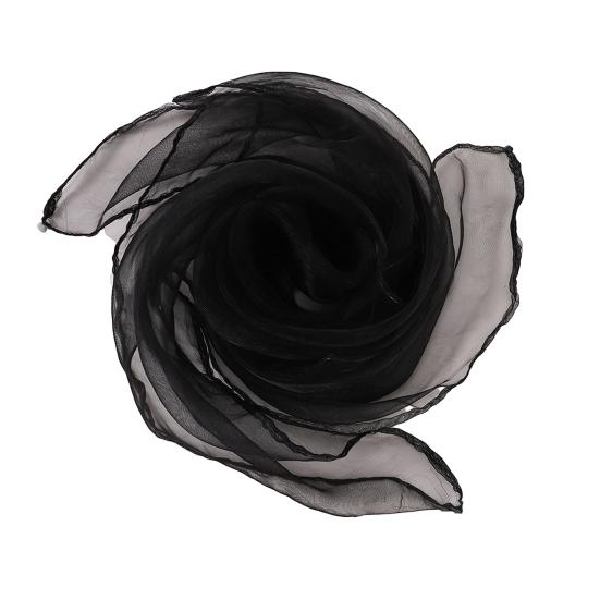 60cm Silky Scarf Washable Reusable Bright Color Portable Foldable Faux Silk Scarf Bags Wallets DIY Accessories