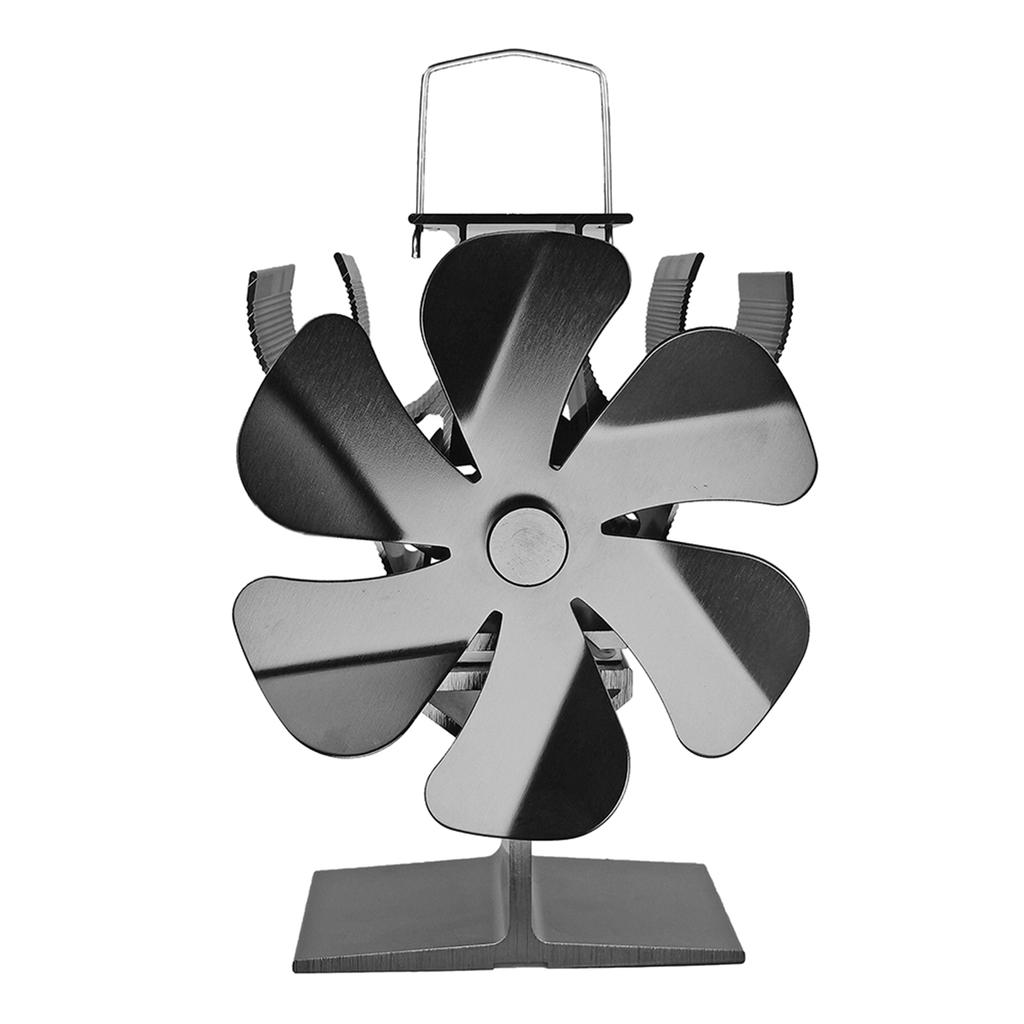 6-Blade Thermal Power Stove Heating Fans Single Head Stove Top Fan For Fireplaces Multifunctional Stove Top Fan for Home Heat