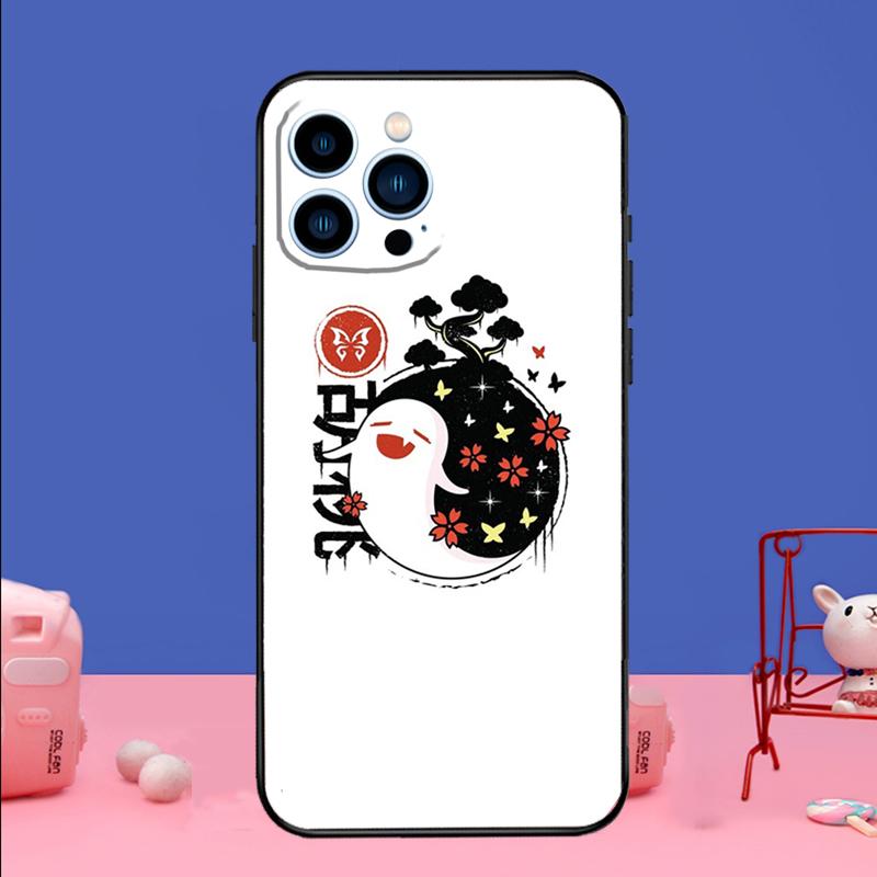 Genshin Impact Hu Tao Ghost Phone Case For iPhone 17 16 14 13 12 11 15 Pro Max Mini 15 16 Plus 16e 17 Air Bumper Cover