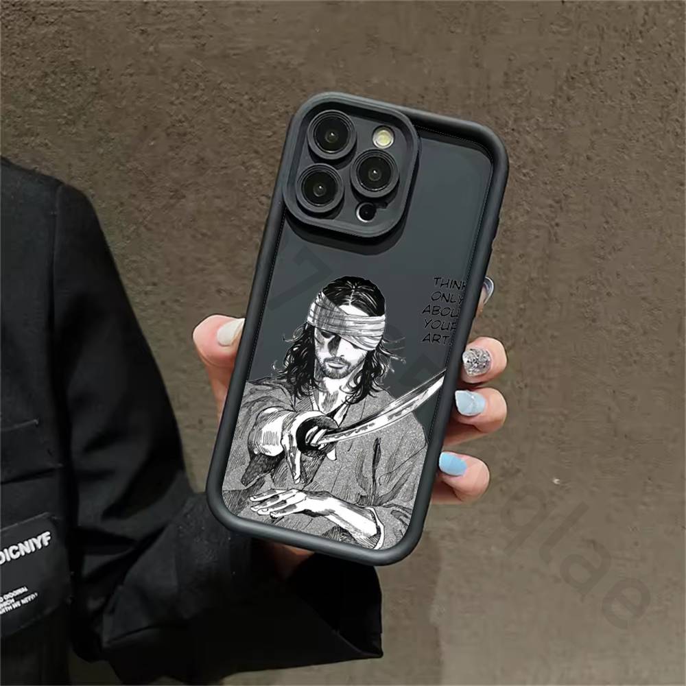 Classic V-Vagabond S-Samurai Silicone Case For iPhone 13 11 15 17 12 14 16 Pro Max 17 Air Plus Shockproof Soft Protective Cover