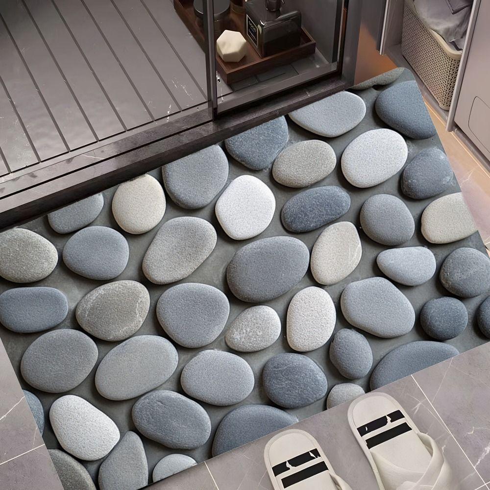 Diatom Mud Laundry Decor Non-Slip Area Rugs Durable Floor Mat  Bedside