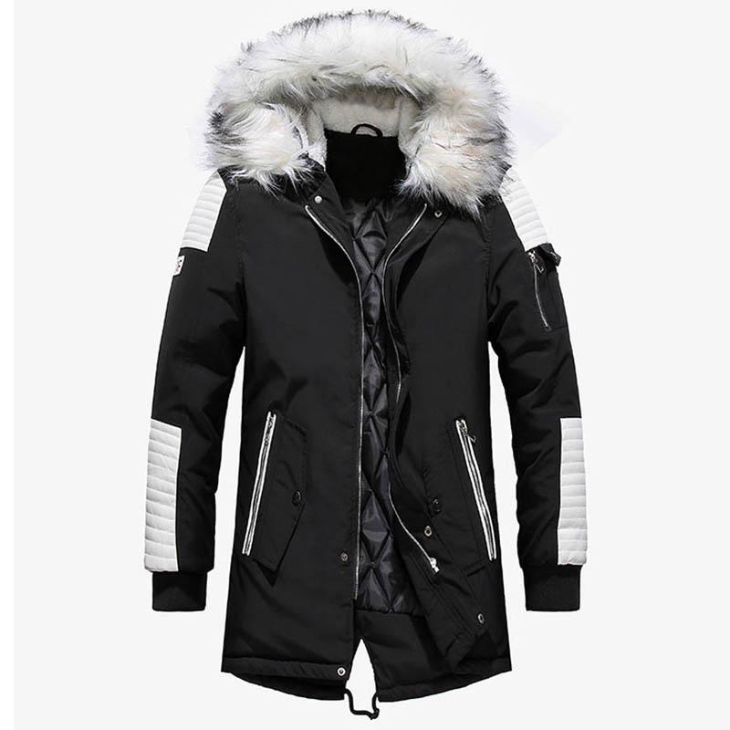 Ziemas jaka vīriešu bieza silta parka