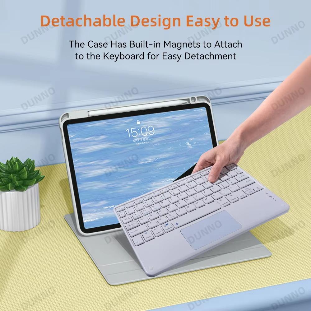 Touchpad Keyboard Case For iPad 10th Generation For iPad 11th A16 Pro 11 Air 4 Air 5 Air 3 Pro 10.5 7/8/9th 10.2 Protective Case