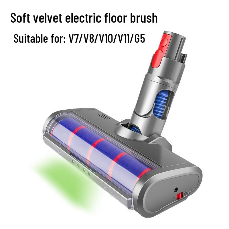 Escova de Chão Elétrica Compatível com Dyson V7/V8/V10/V11/V15 - Acessórios de Bico & Escova Grande de Rolo
