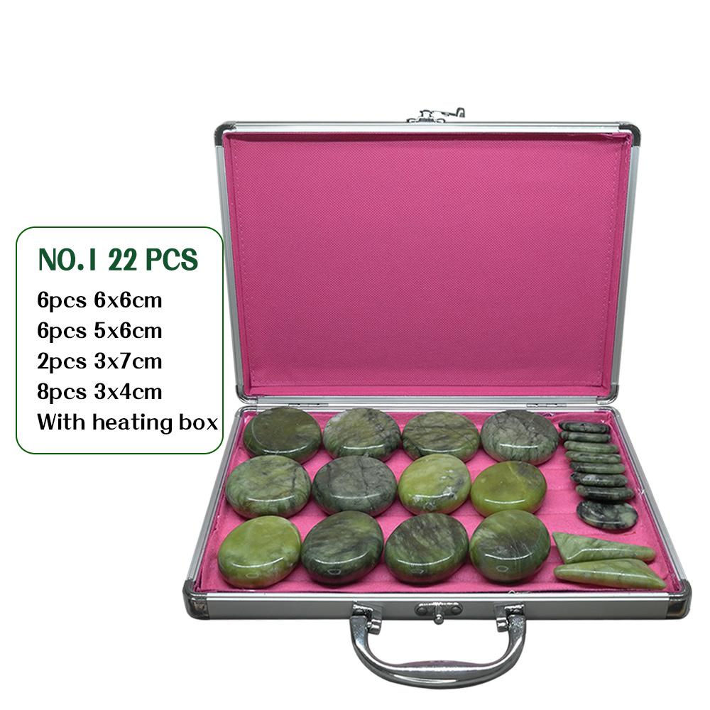 Tontin Hot Stone Massage Set Heater Box Relieve Stress Back Pain Health Care Acupressure Lava Basalt Stones for Healthcare