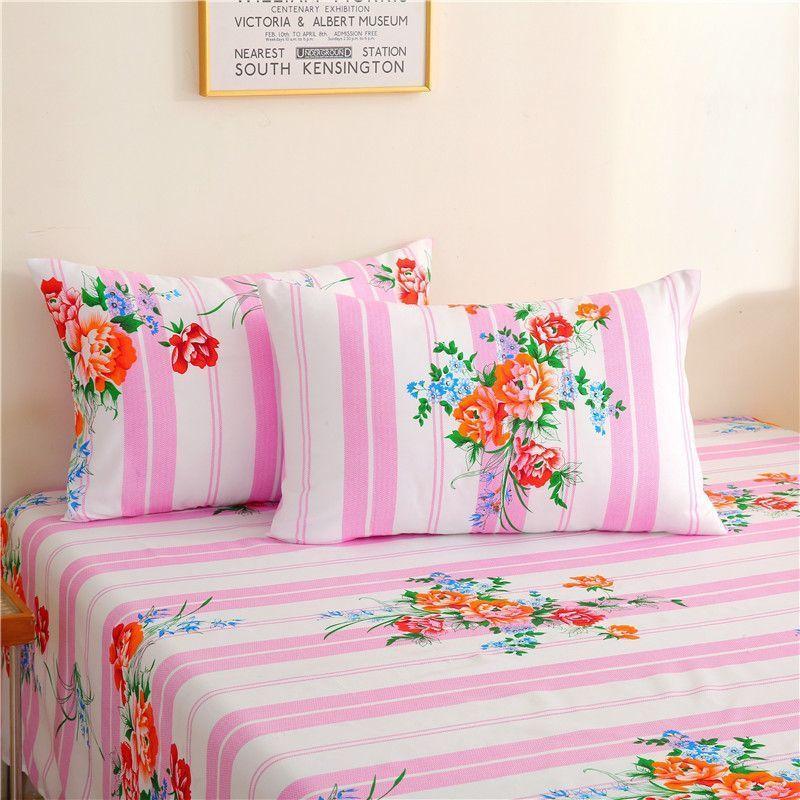 Shanghai Style Vintage Double/Single Thickened Duvet Cover & Bed Sheet, Student Dorm Print, Clearance