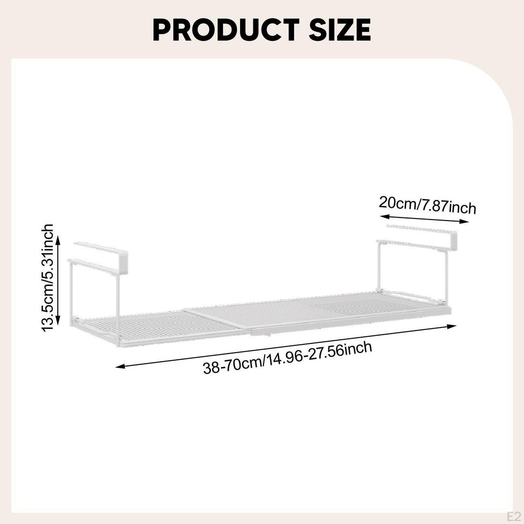 Under Shelf Storage Hanging Baskets Extendable Multipurpose Cabinet for Cupboard